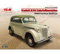 ICM 1/35 KADETT K38 CABRIOLIMOUSINE WWII GERMAN STAFF CAR