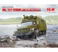 Zil-131 Kshm With Soviet Drivers 1:35 Plastic Model Kit 35524 ICM