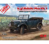 ICM 1/35 LE.GL.PKW KFZ.1 WWII GERMAN LIGHT PERSONNEL CAR (NEW MOLDS)