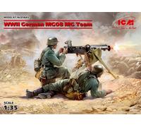 WWII German MG08 MG Team (2 figures) 1:35 ICM35645 - icm modellismo