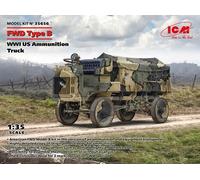 FWD Type B, WWI US Ammunition Truck 1:35 Plastic Model Kit ICM