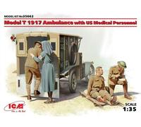 ICM 35662 - 1:3 5 Modello T 1917 Ambulanza Con US Medical Personale - Nuovo