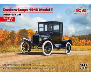 ICM 35830 1:35 Kit Auto American Car 1917 Doctors Coupe Modello T