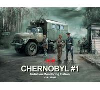 ICM 35901 1/35 Chernobyl#1. Radiation Monitoring Station (ZiL-131KShM truck & 5