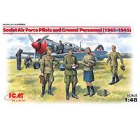 ICM 48084 - Modellino Forza Aerea Sovietica, Piloti e Personale di Terra, 1943-1945