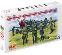 ICM 48084 - Modellino Forza Aerea Sovietica, Piloti e Personale di Terra, 1943-1945