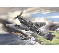 ICM 1/48 MESSERSCHMITT BF 109F-2 WWII GERMAN FIGHTER