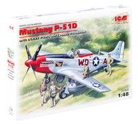 ICM 48153 - Mustang P-51D-15 con Piloti USSAF e Personale di Terra