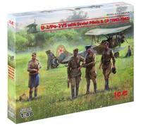 ICM 48254 - 1:48 U-2/Po-2VS con Soviet Piloti & GP (1943 -1945) - Nuovo