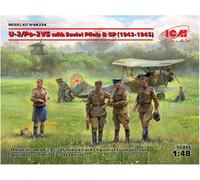 ICM 48254 U-2/Po-2VS with Soviet Pilots & GP (1943-1945) - Modellino, Grigio