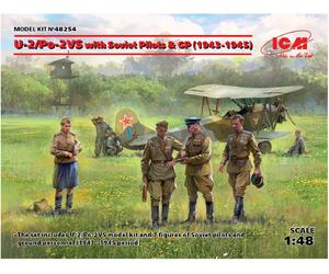 ICM 48254 U-2/Po-2VS with Soviet Pilots & GP (1943-1945) - Modellino, Grigio