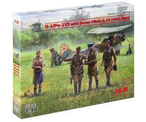 ICM 48254 U-2/Po-2VS with Soviet Pilots & GP (1943-1945) - Modellino, Grigio