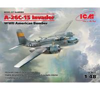 A-26c-15 Invader, WWII American Bomber 1:48 Plastic Model Kit ICM