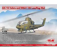 ICM 48298 1/48 AH-1G Cobra e M8A1 tappetino di atterraggio USA-Plastic model kit