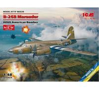 ICM 48320 Scala 1:48 Modello Aereo Martin B-26B Marauder WWII Kit In Plastica
