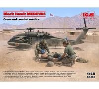 ICM 48365 1:48 Kit UH-60A Black Hawk Medevac con Medici di Volo - Neu