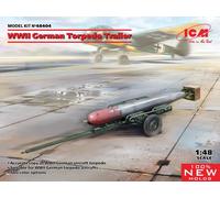 WWII German Torpedo Trailer (100% New Molds) 1:48 Plastic Model Kit ICM