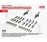 ICM 48408 - 1:48 WWII German Aircraft Armament (100% New Molds ) - Nuovo