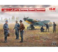ICM ICM48805 1:48-BF 109F-4 con Personale Tedesco di Terra