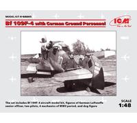 ICM ICM48805 1:48-BF 109F-4 con Personale Tedesco di Terra