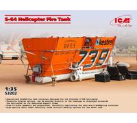 ICM 53202 1:35 S-64 Elicottero Fire Tank Kit Non Montato - Nuovo