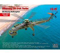 ICM 72001 1:72 Sikorsky CH-54A Tarhe Elicottero Militare Pesante Kit