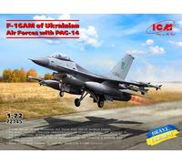 ICM 72145 - 1:72 F-16AM Delle Forze Aeree Ucraine Con PAG-14 - Nuovo