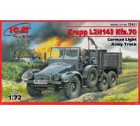 Krupp L2h143 Kfz.70, German Light Army Truck 1:72 Plastic Model Kit 72451 ICM