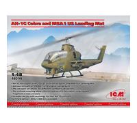 ICM AH-1G COBRA AND M8A1 US LANDING MAT KIT 1:48 - ICM48298