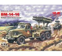 ICM BM-14-16 KATIUSHA MULTIPLE LAUNCH ROCKET SYSTEM ON ZIL-157 BASE KIT 1:72