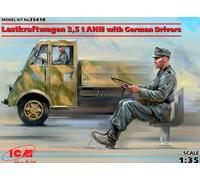ICM - Camion 3,5t Ahn Con Tedesco Autista Autocarro 1:3 5 Modello Kit