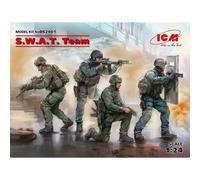 ICM DS2401 MAQUETTE S.W.A.T. SQUADRA (4 FIGURE) 1/24
