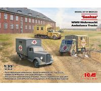 Sankas WWII Wehrmacht Ambulance Trucks - ICM DS3523 skala 1/35