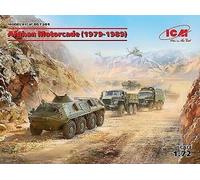 ICM DS7201 Afghan Motorcade (1979-1989) (URAL-375D, URAL-375A,ATZ-5-375,BTR60PB - Kit di montaggio per modellino, colore: Grigio