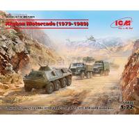 ICM DS7201 Afghan Motorcade (1979-1989) (URAL-375D, URAL-375A,ATZ-5-375,BTR60PB - Kit di montaggio per modellino, colore: Grigio