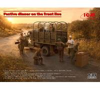 ICM FESTIVE DINNER ON THE FRONT LINE WWII US ARMY KITCHEN TRUCK KIT 1:35