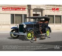 ICM FORD MODEL A GANGSTER CAR W/GUNS KIT 1:24