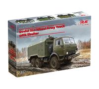 Soviet Six-wheel Army Truck With Shelter 1:35 Plastic Model Kit ICM