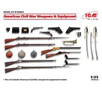 ICM ICM35022 US CIVIL WAR WEAPONS & EQUIPMENT KIT 1:35 Modellino