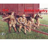 ICM ICM35301 BRITISH INFANTRY 1917-1918 1 OFFICER + 3 SOLDIERS KIT 1:35 Modellin