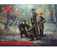ICM ICM35631 WWII SOVIET PARTISANS 4 FIGURES KIT 1:35 Modellino