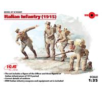 ICM ICM35687 ITALIAN INFANTRY 1915 4 FIGURES KIT 1:35 Modellino