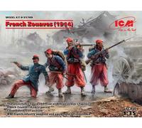 ICM ICM35709 FRENCH ZOUAVES 1914 4 FIGURES KIT 1:35 Modellino