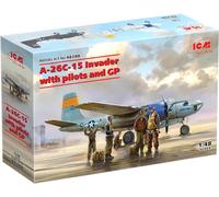 ICM Kit modellistico A-26C-15 Invader 1:48 con piloti e personale di terra