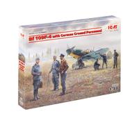 ICM ICM48805 1:48-BF 109F-4 con Personale Tedesco di Terra