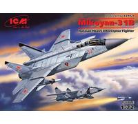 ICM ICM72151 MIKOYAN 31B RUSSIAN HEAVY INTERCEPTOR FIGHTER KIT 1:72 Modellino