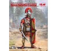 ICM Kit Modello 1:16 - Centurione Romano I Secolo (100% Nuovi stampi) - Kit di modelli in plastica non assemblati - Per collezionisti adulti dai 14 anni in su