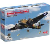 Bristol Beaufort Mk.I. Bombing Raid 1:48 Plastic Model Kit ICM