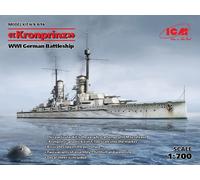 ICM 1/700 KRONPRINZ (FULL HULL AND WATERLINE) WWI GERMAN BATTLESHIP