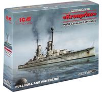 ICM 1/700 KRONPRINZ (FULL HULL AND WATERLINE) WWI GERMAN BATTLESHIP